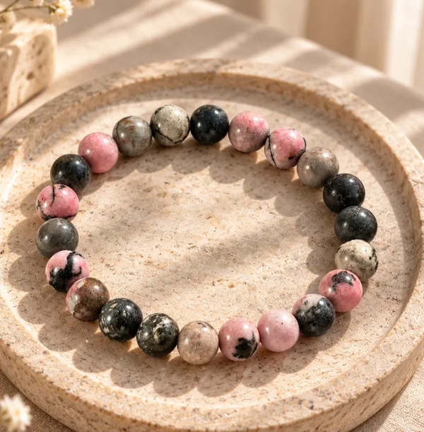 Rhodonite_Bracelet_With_Free_Selenite_Tumble