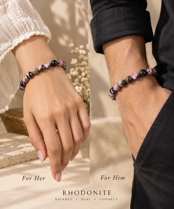 Rhodonite_Bracelet_With_Free_Selenite_Tumble