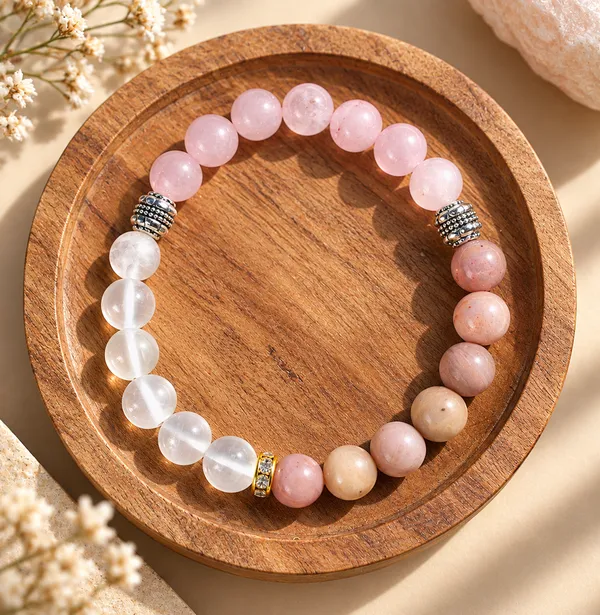 Selenite_Rose_Quarts_Strawberry_Heart_Healing_Aura_Cleansing_Bracelet