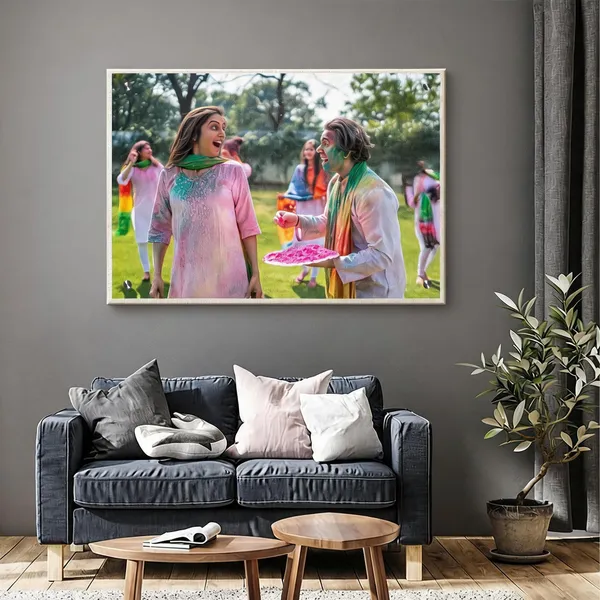 Framed_Canvas_Wall_Art_Print_Of_Holi_Celebration*