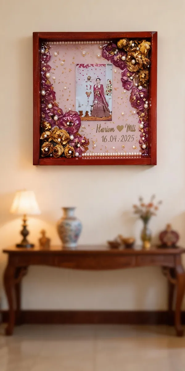 Wooden_Floral_Resin_Personalized_Wedding_Photo_Frame