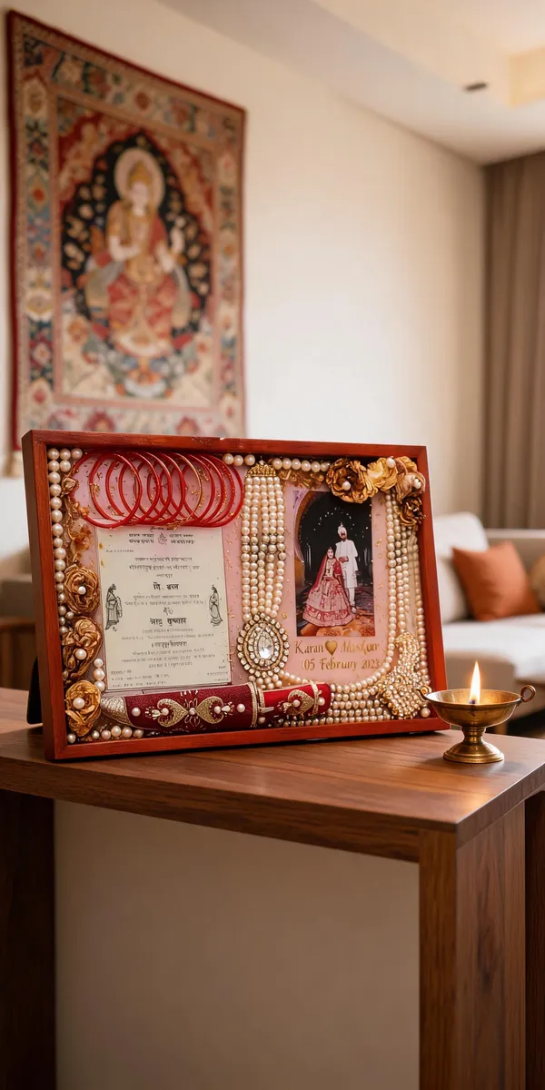 Handcrafted_Wedding_Invitation_Memory_Frame_With_Pearl_Detailing