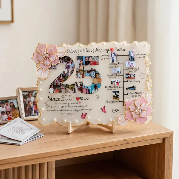Personalized_Silver_Jubilee_Anniversary_Photo_Collage_Frame