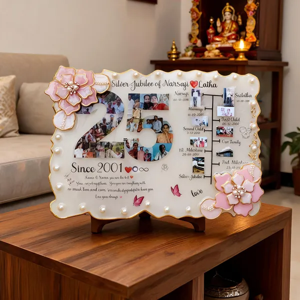 Personalized_Silver_Jubilee_Anniversary_Photo_Collage_Frame