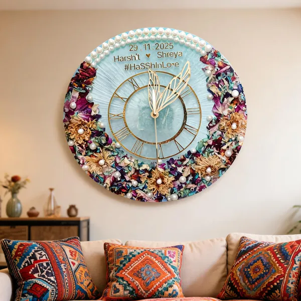 Personalized_Resin_Floral_Wall_Clock_With_Pearl_Accents