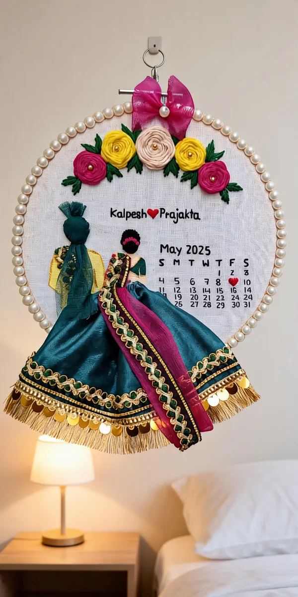 Handmade_Embroidery_Hoop_Personalized_Couple_Name_Calendar