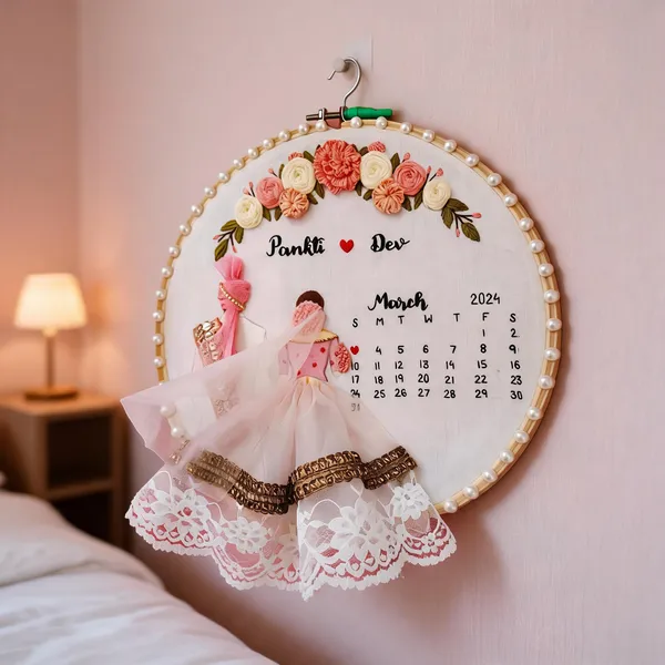 Handmade_Embroidered_Floral_Hoop_Wedding_Calendar_Wall_Decor