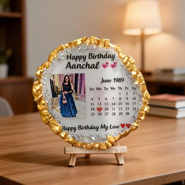 Personalized_Resin_Photo_Calendar_Table_Frame_With_Stand