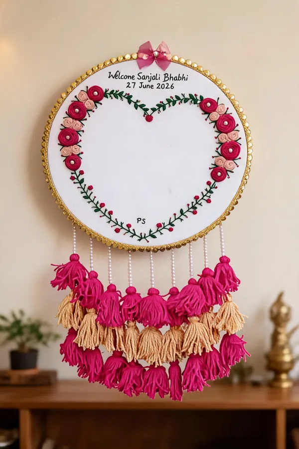 Handcrafted_Floral_Welcome_Hoop_With_Pink_Tassel_Hanging