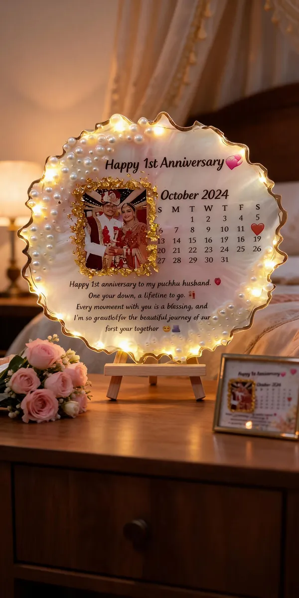 Personalized_Photo_Anniversary_Led_Resin_Plaque_With_Stand