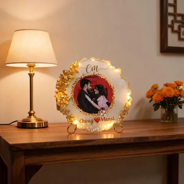 Personalized_Resin_Photo_Frame_With_Led_Lights_And_Gold_Foil_Accents