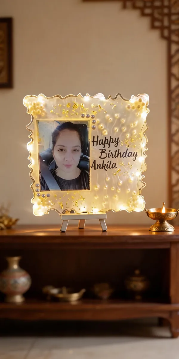 Personalized_Resin_Photo_Frame_With_Led_Lights_And_Stand