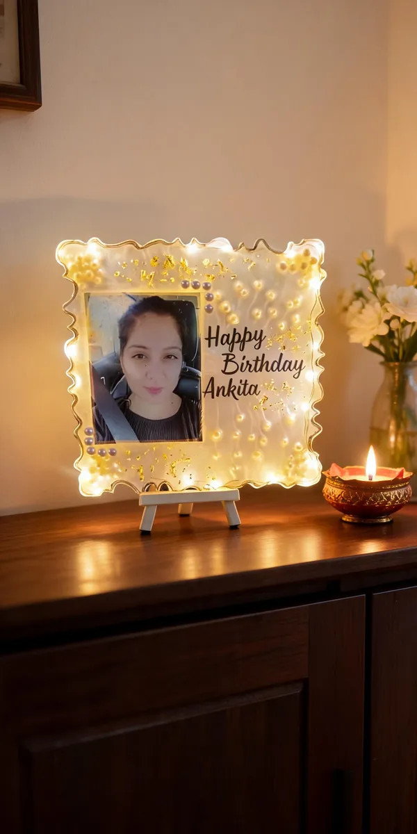 Personalized_Resin_Photo_Frame_With_Led_Lights_And_Stand