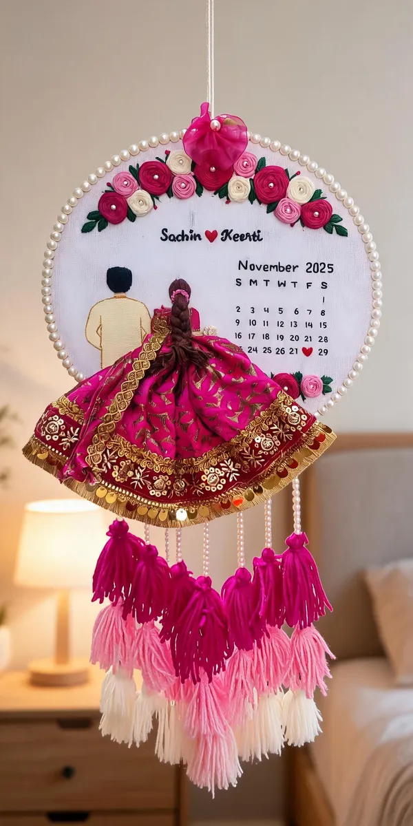Personalized_Couple_Name_Embroidered_Hoop_Wall_Calendar_With_Tassels