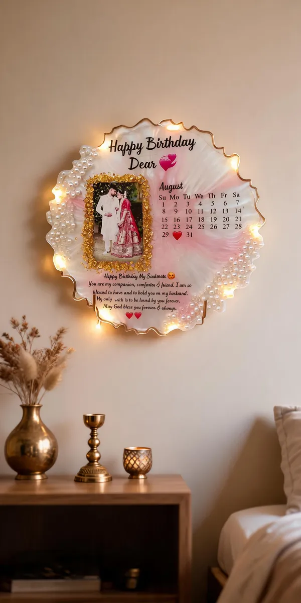 Personalized_Resin_Photo_Frame_With_Calendar_And_Led_Lights