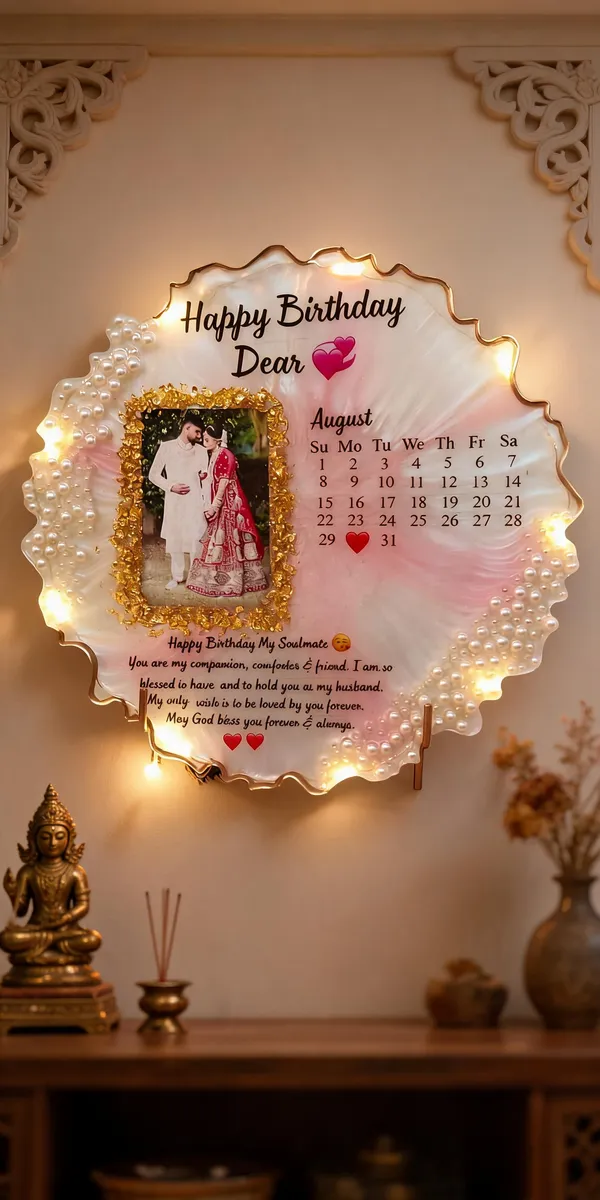 Personalized_Resin_Photo_Frame_With_Calendar_And_Led_Lights
