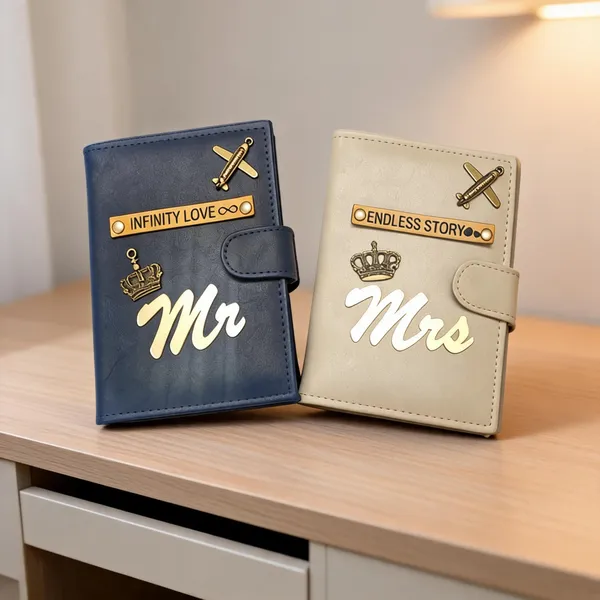 Mr_And_Mrs_Leather_Passport_Cover_Holder_Set