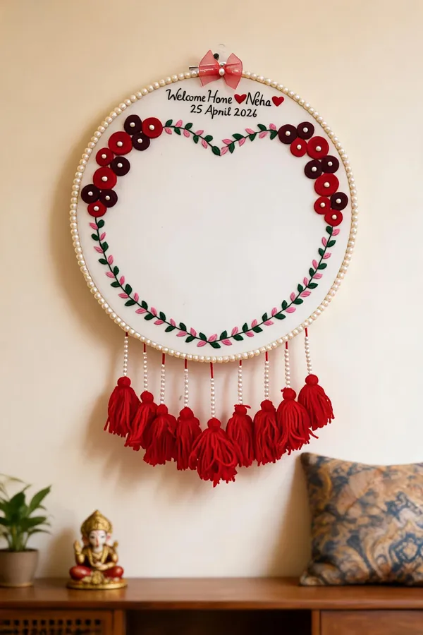 Handcrafted_Pearl_Floral_Welcome_Home_Wall_Hanging
