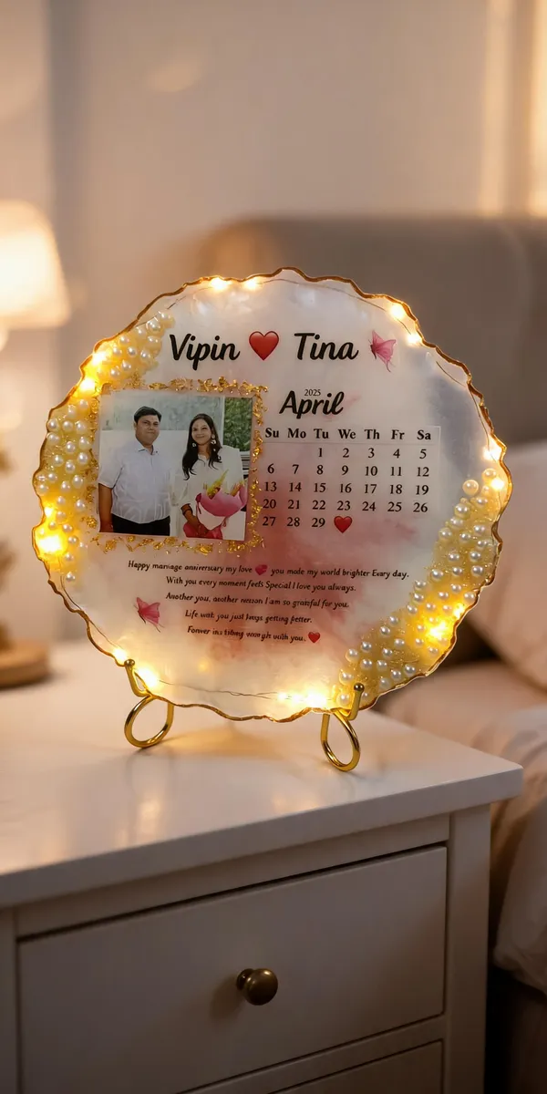 Personalized_Photo_Calendar_Plate_With_Led_Lights_And_Stand