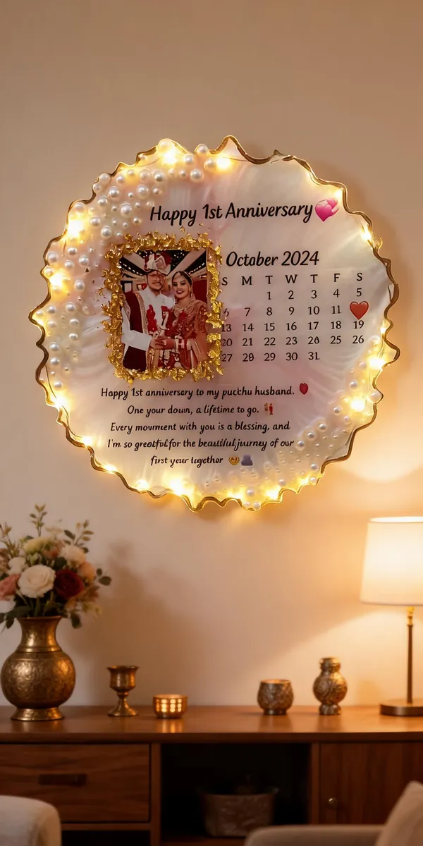 Personalized_Photo_Anniversary_Led_Resin_Frame_With_Wooden_Stand