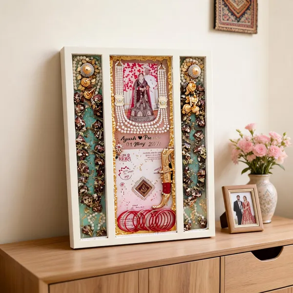 Personalized_Wedding_Memory_Shadow_Box_Frame_With_Bangles_And_Jewelry