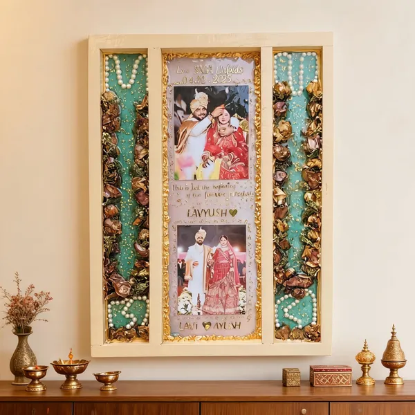 Wooden_Floral_Personalized_Wedding_Couple_Photo_Frame