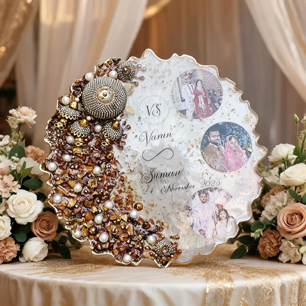 Resin_Wedding_Photo_Collage_Personalized_Decorative_Plate