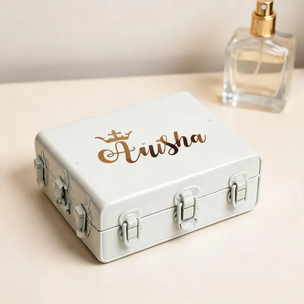 White_Metal_Latch_Storage_Box_With_Gold_Branding