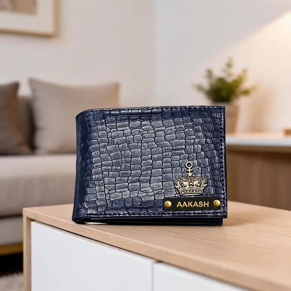 Blue_Textured_Leather_Bifold_Wallet_For_Men