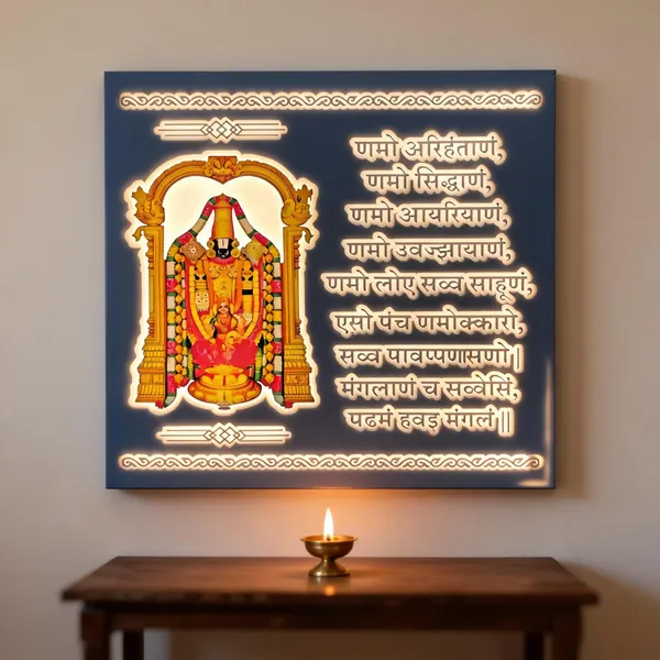 Led_Backlit_Navkar_Mantra_Deity_Wall_Panel*