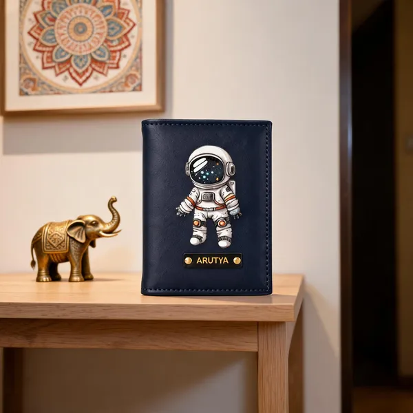 Navy_Blue_Leather_Astronaut_Print_Bifold_Wallet_For_Men