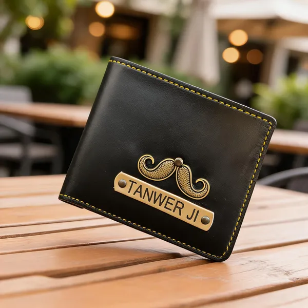 Brown_Leather_Personalized_Mustache_Patch_Wallet_For_Men