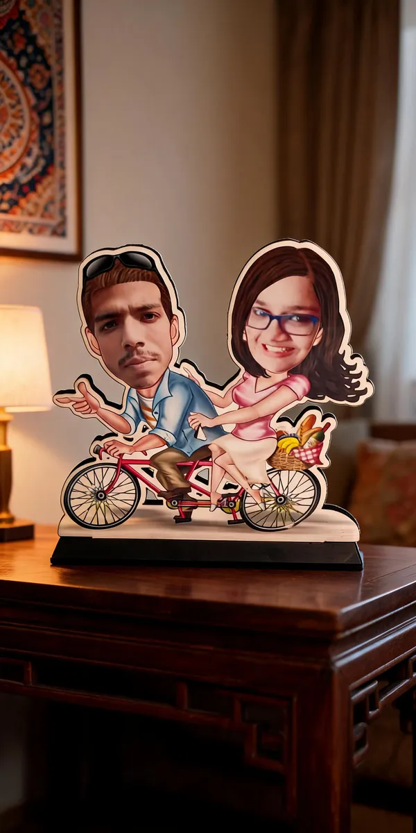 Personalized_Couple_Caricature_Tandem_Bicycle_Table_Showpiece