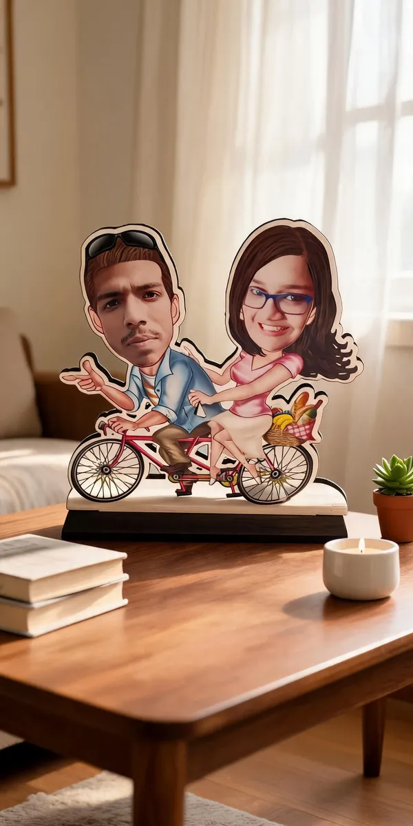 Personalized_Couple_Caricature_Tandem_Bicycle_Table_Showpiece