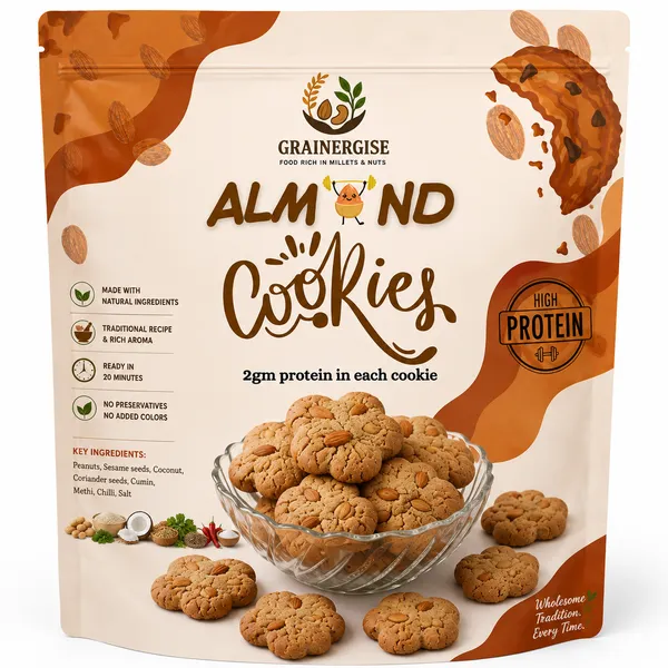 Grainergise_Almond_Jowar_Flour_High_Protein_Cookies