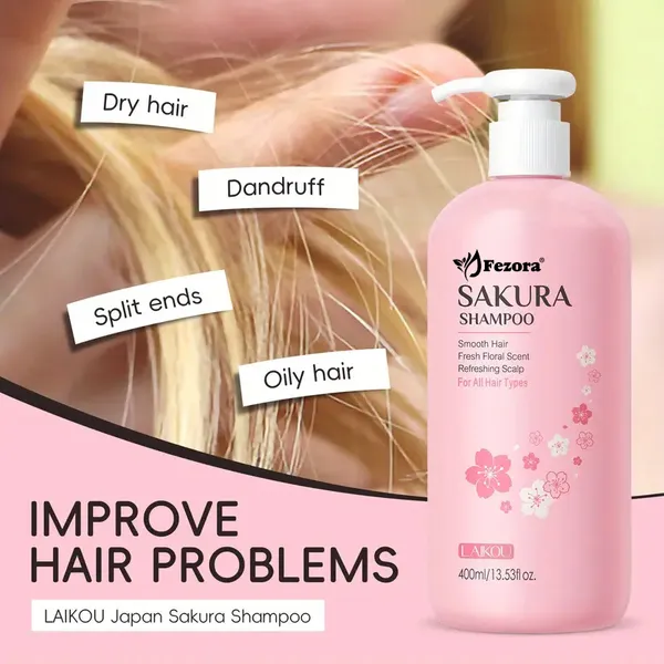 Fezora_Sakura_Smooth_Hair_Shampoo_300_Ml