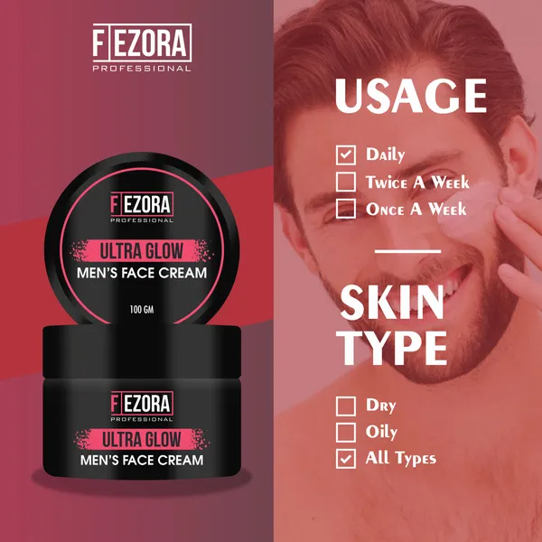 Fezora_Ultra_Glow_Men's_Face_Cream_100_G