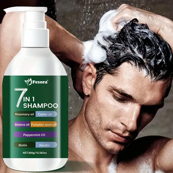 Fezora_7_In_1_Rosemary_Castor_Oil_Shampoo