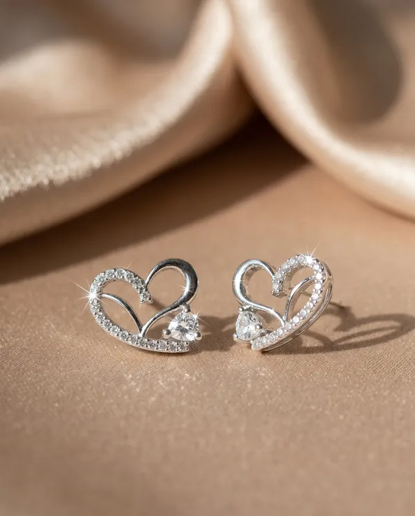Silver_Alloy_Crystal_Heart_Link_Necklace_Set_For_Women