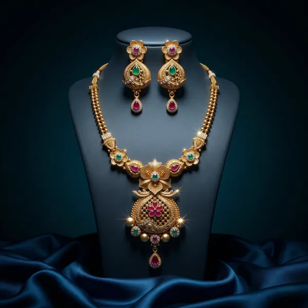 Gold_Plated_Alloy_Ruby_Emerald_Stone_Pendant_Necklace_Set_For_Women