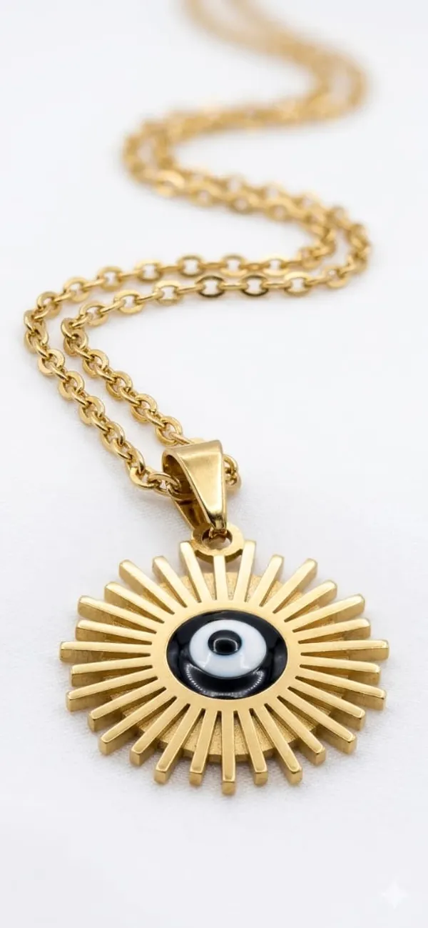 Gold_Alloy_Sunburst_Evil_Eye_Pendant_Necklace_For_Women