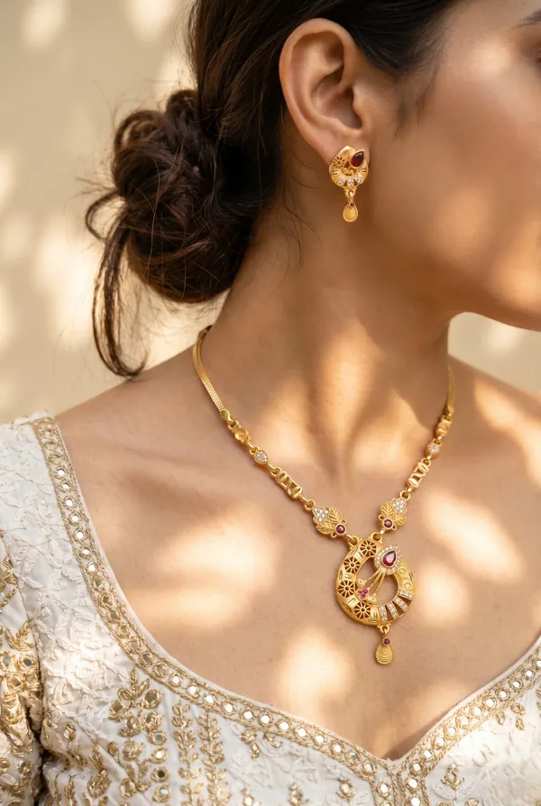 Gold_Alloy_Red_Ad_Stone_Crescent_Necklace_Set_For_Women