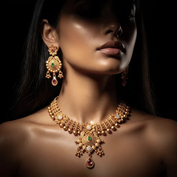 Gold_Plated_Alloy_Floral_Kundan_Necklace_Set_With_Earrings_For_Women
