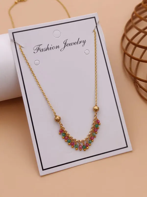 Multicolor_Alloy_Beaded_Crescent_Pendant_Necklace_For_Women