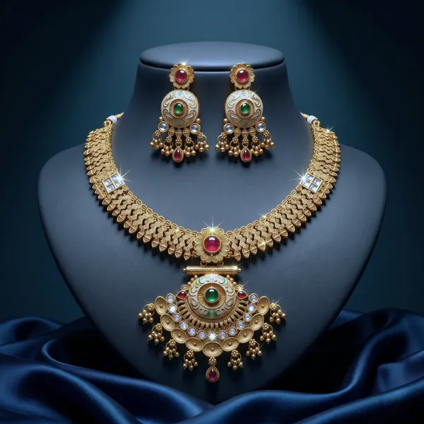 Gold_Alloy_Kundan_Circular_Pendant_Necklace_Set_With_Earrings_For_Women