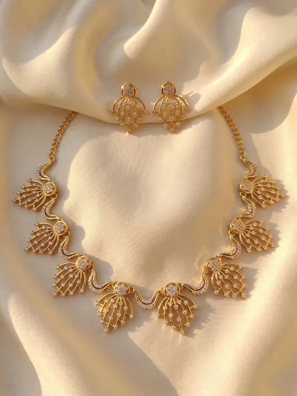 Gold_Alloy_Peacock_Motif_Stone_Necklace_Set_For_Women