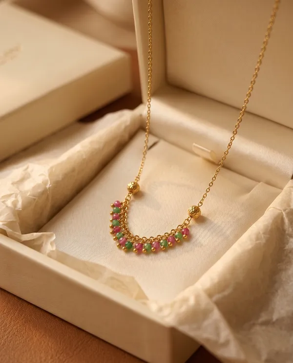 Multicolor_Alloy_Beaded_Crescent_Pendant_Necklace_For_Women