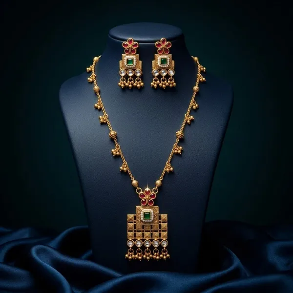 Gold_Plated_Alloy_Kundan_Floral_Motif_Necklace_Set_With_Earrings_For_Women