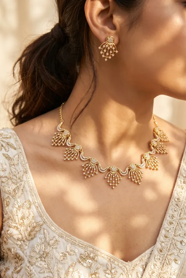 Gold_Alloy_Peacock_Motif_Stone_Necklace_Set_For_Women