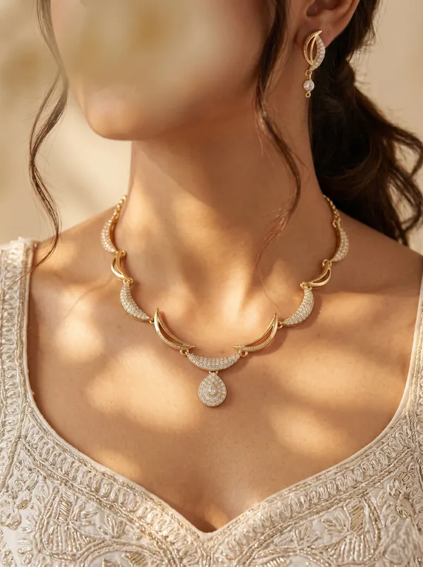 Gold_Plated_Alloy_Crystal_Crescent_Moon_Necklace_Set_For_Women